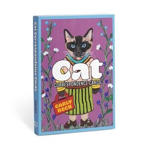 Cat Correspondence Cards - Purple new